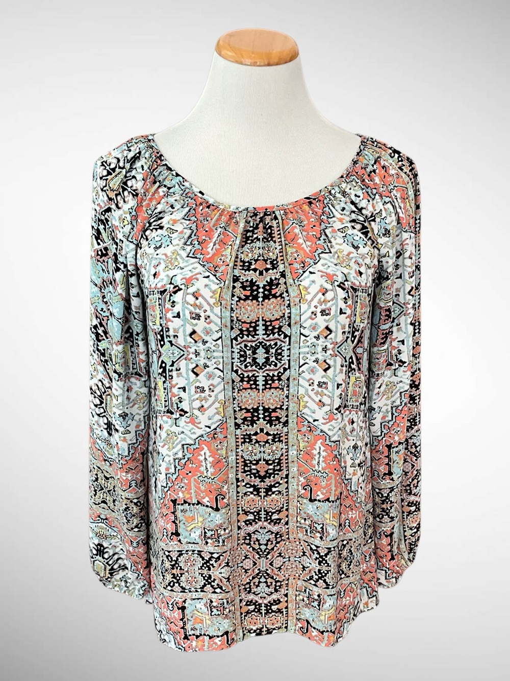 Karen Kane Bohemian Long-Sleeve Peasant Top